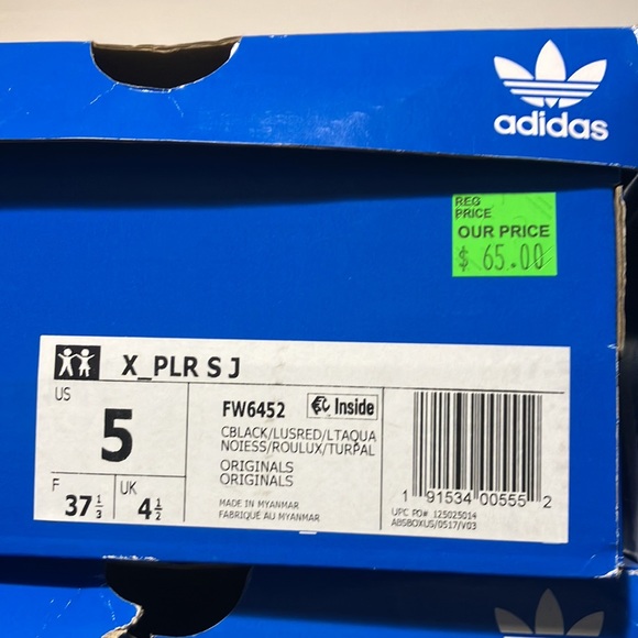 adidas originals X_Plr S J 'Black Blue Yellow' FW6452 big kids - Picture 12 of 13